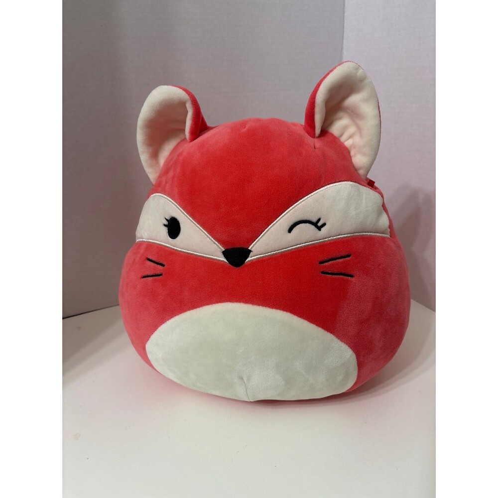 Cute Red Fox Plush Pillow Squishy Stuffed Animal Soft Cuddly Toy